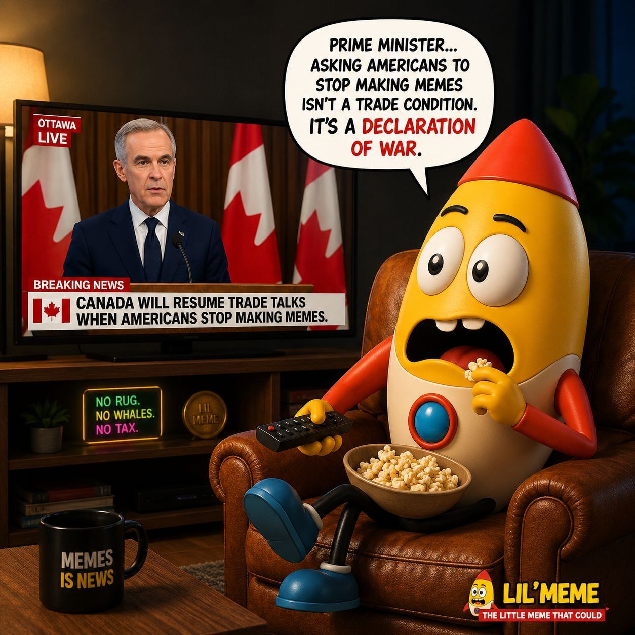 Carney Makes Memes a Trade-Talks Condition