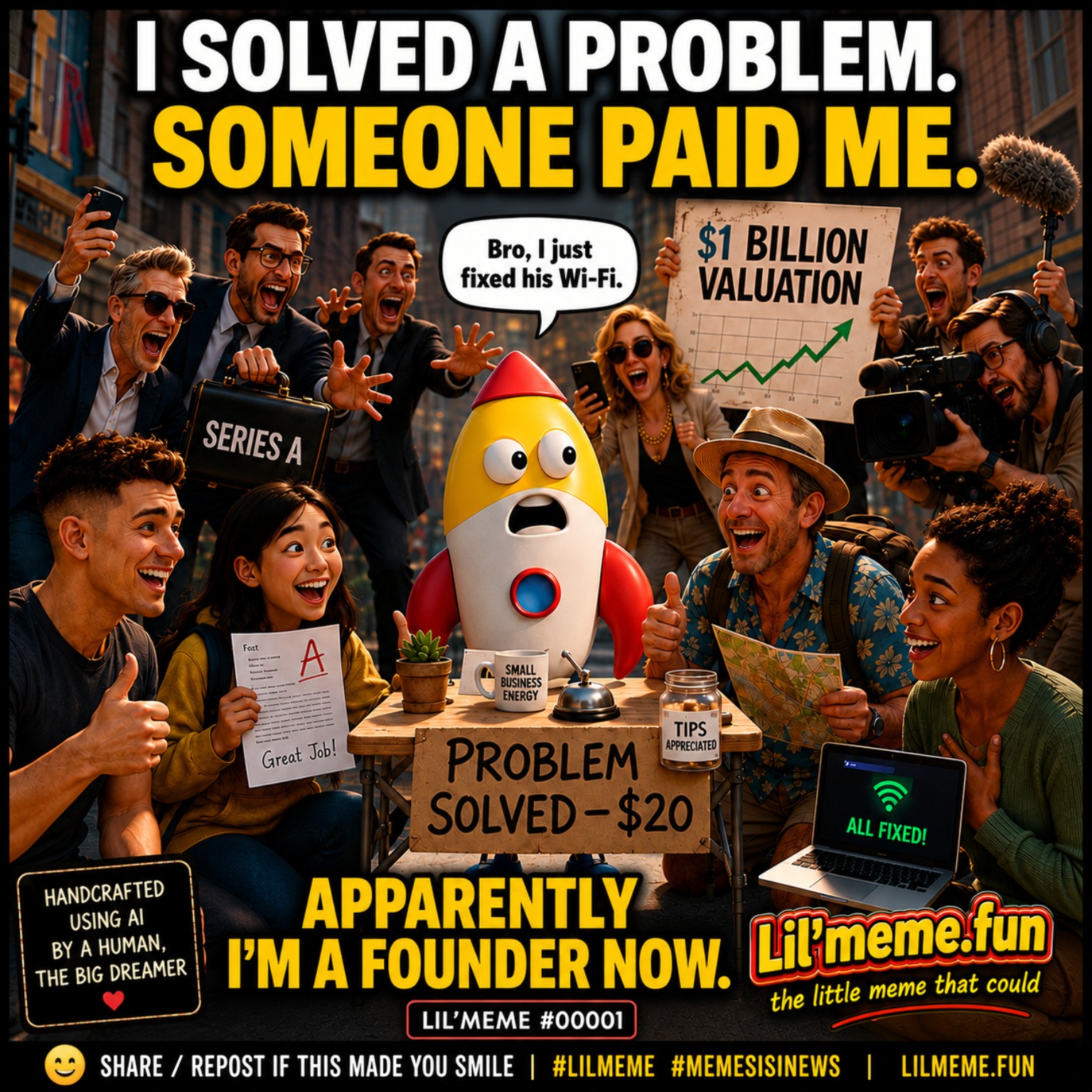 I Solved a Problem. Someone Paid Me. Apparently, I’m a Founder Now.