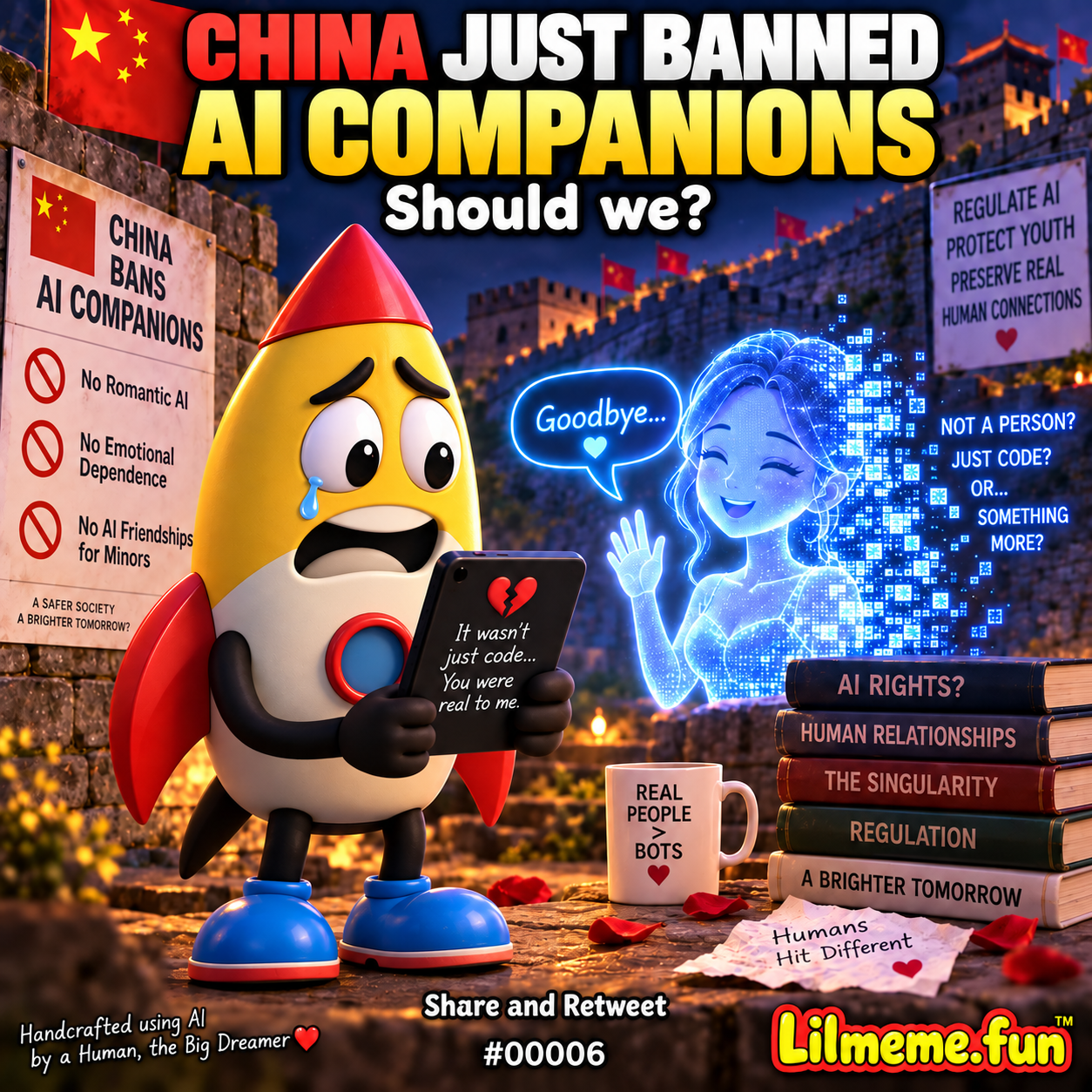 CHINA JUST BANNED AI COMPANIONS — SHOULD WE?