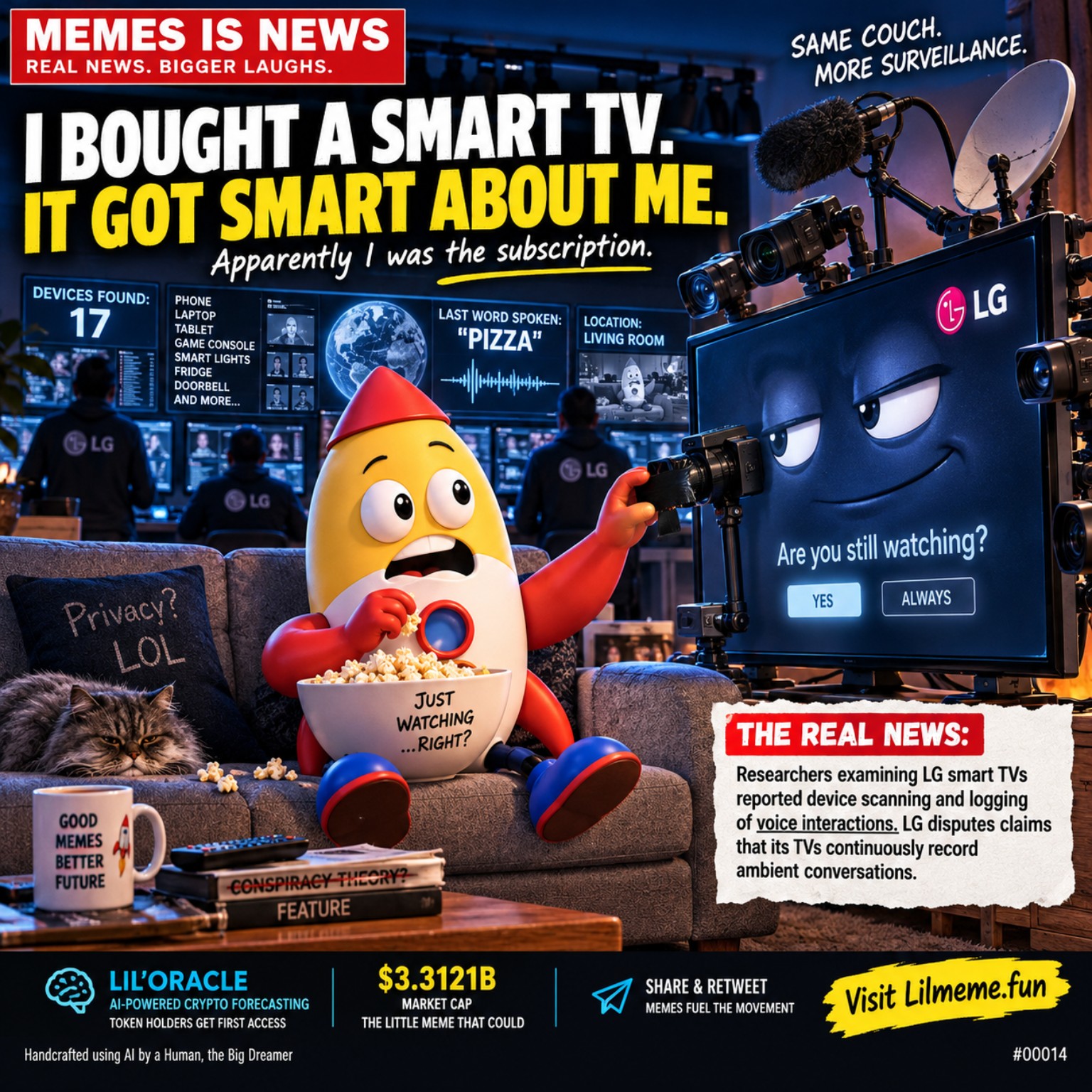 I BOUGHT A SMART TV. IT GOT SMART ABOUT ME.