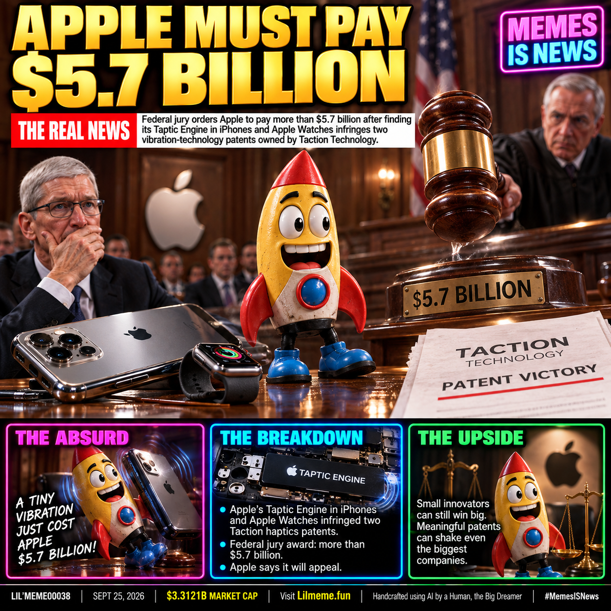 APPLE MUST PAY $5.7 BILLION