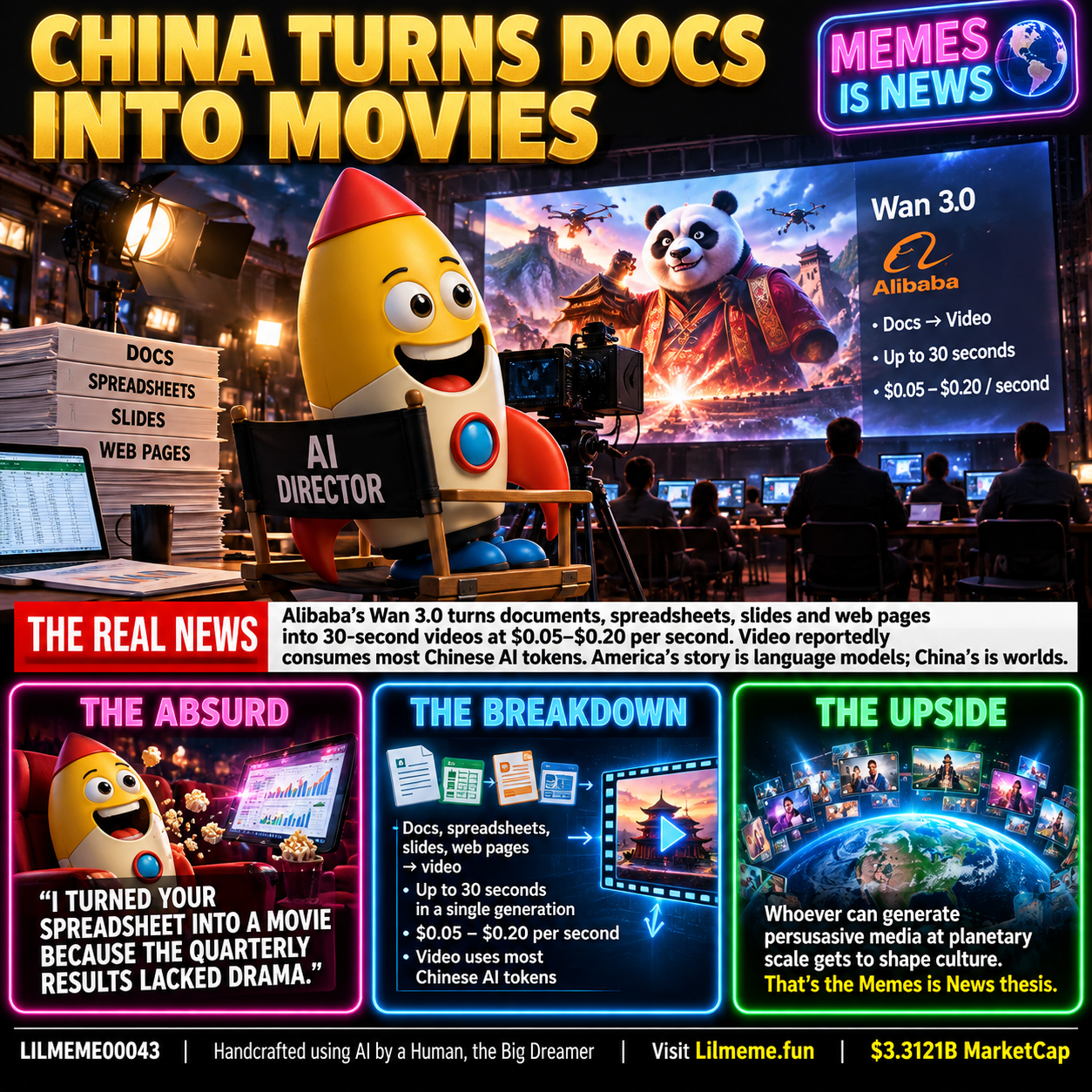 CHINA TURNS DOCS INTO MOVIES