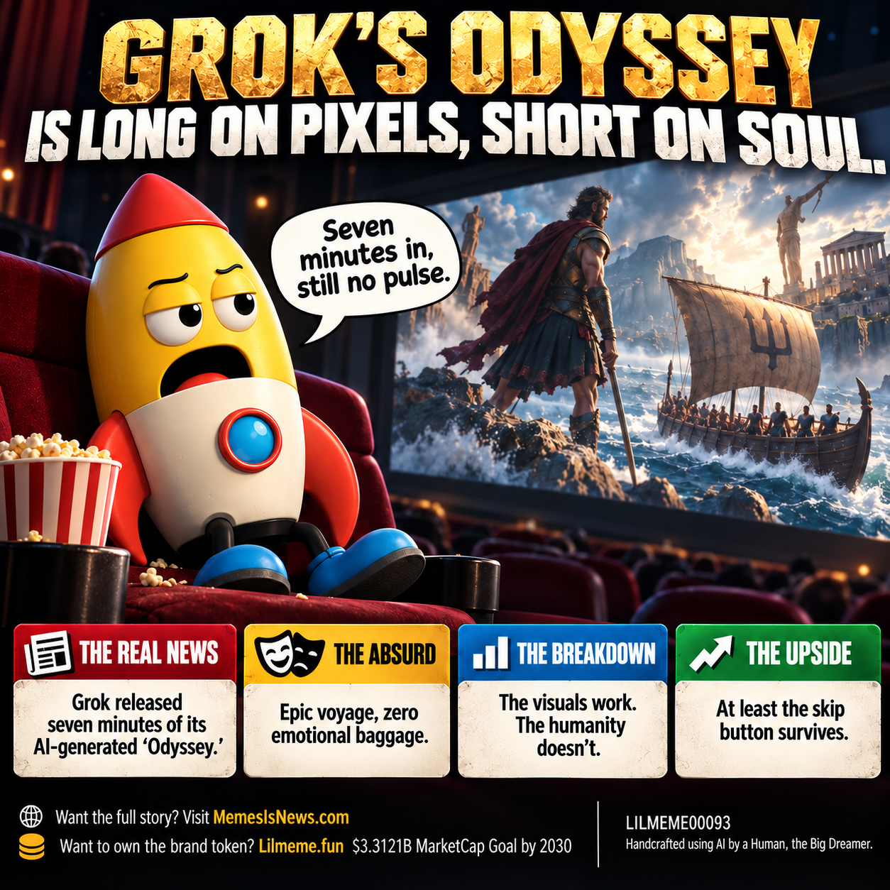 GROK’S ODYSSEY IS LONG ON PIXELS, SHORT ON SOUL.