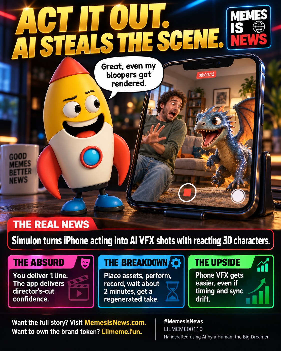 ACT IT OUT. AI STEALS THE SCENE.