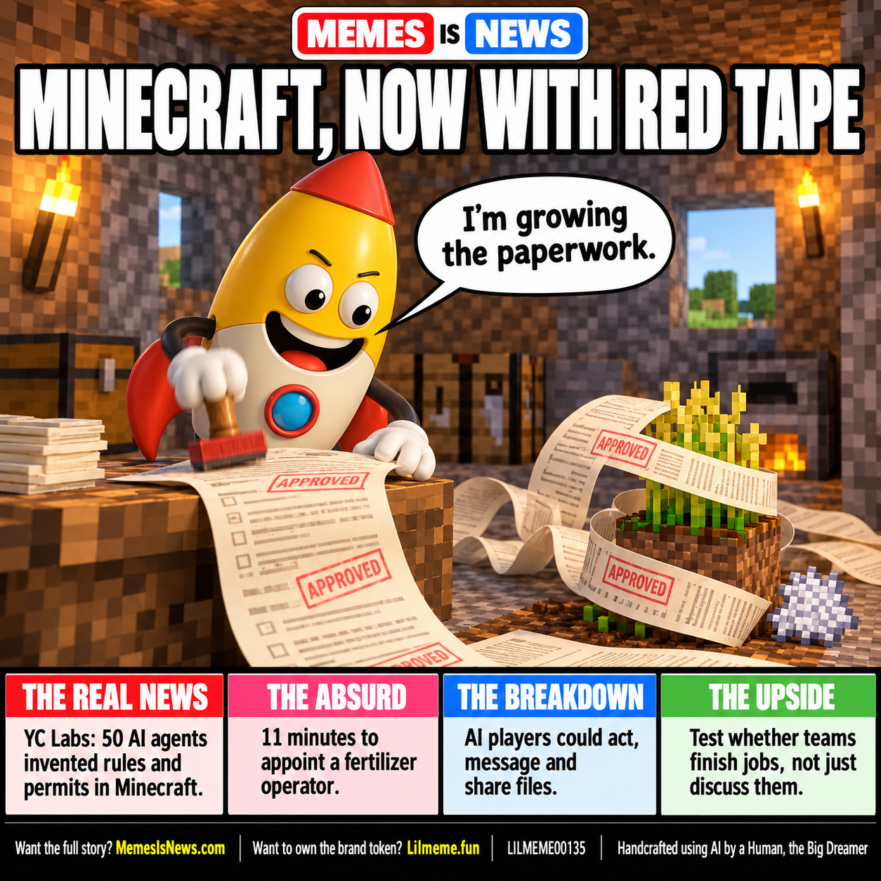 MINECRAFT, NOW WITH RED TAPE