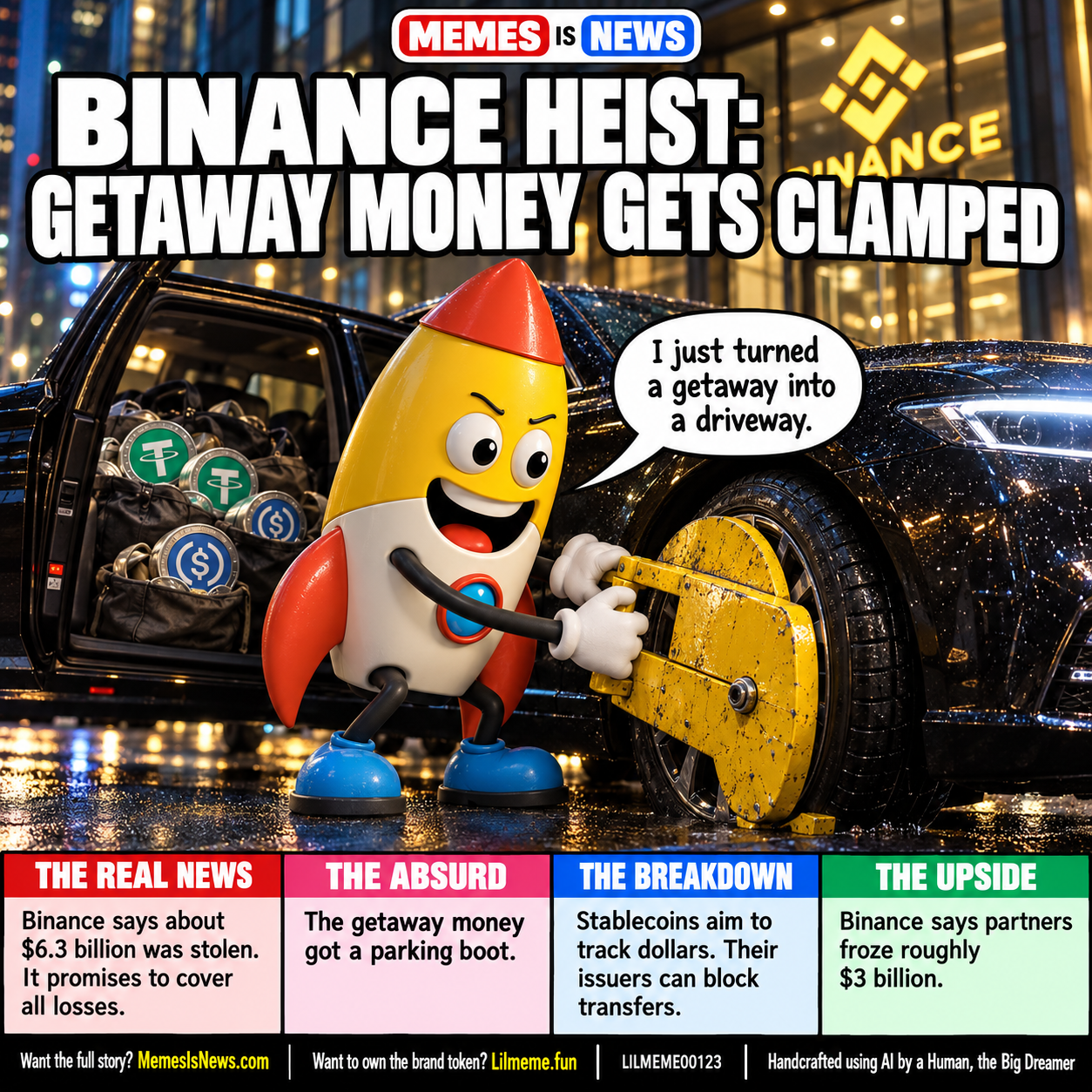 BINANCE HEIST: GETAWAY MONEY GETS CLAMPED