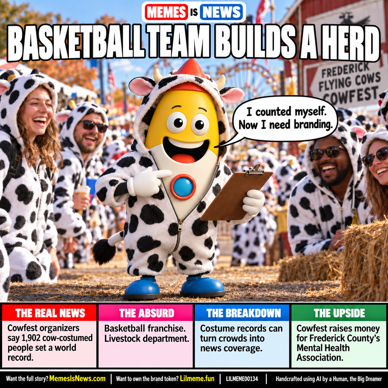 BASKETBALL TEAM BUILDS A HERD