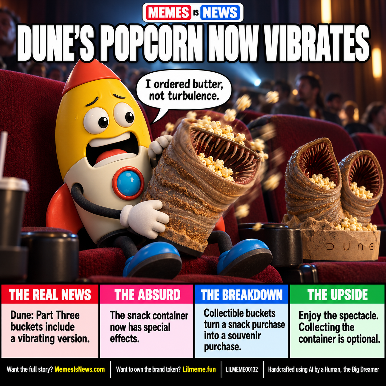DUNE'S POPCORN NOW VIBRATES