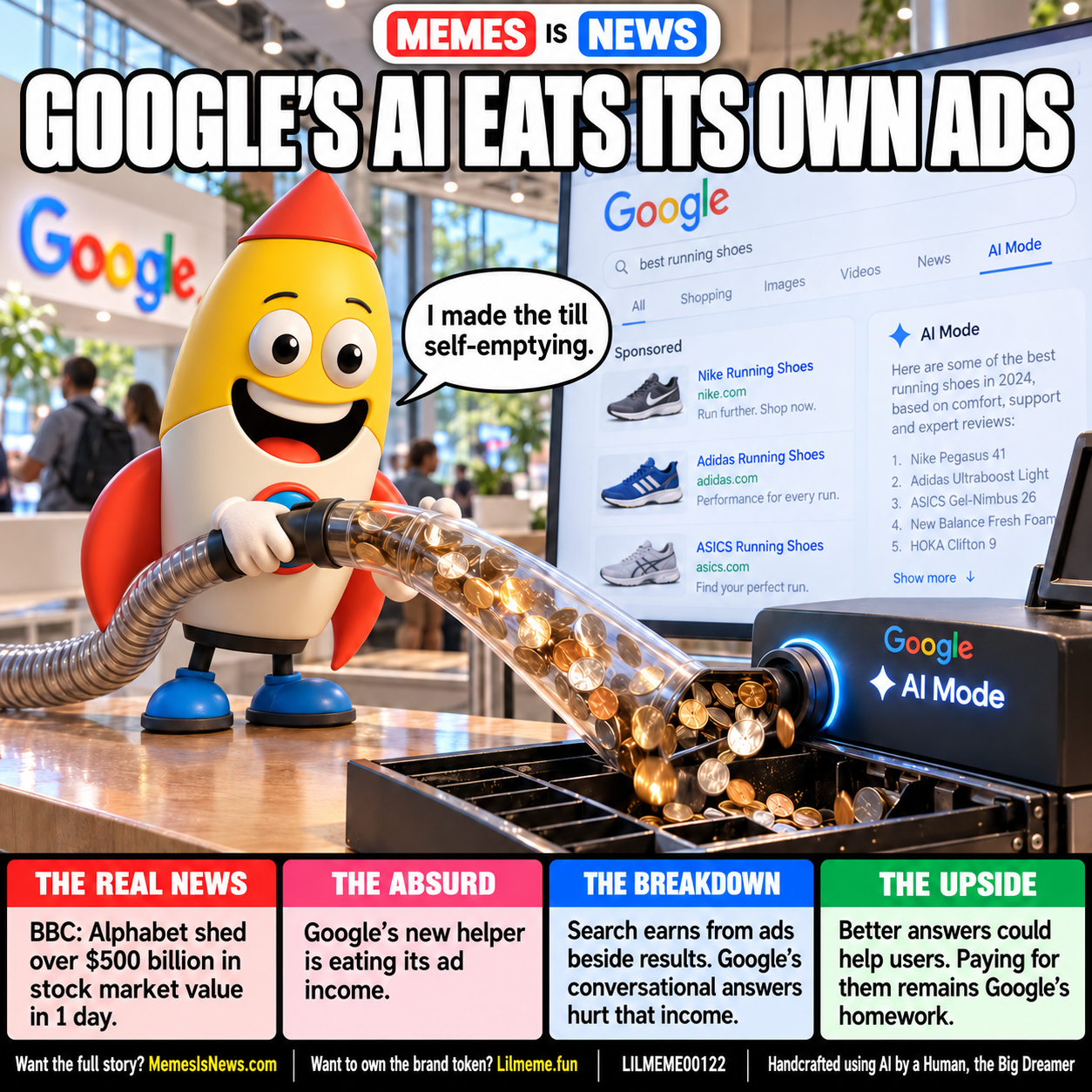 GOOGLE'S AI EATS ITS OWN ADS