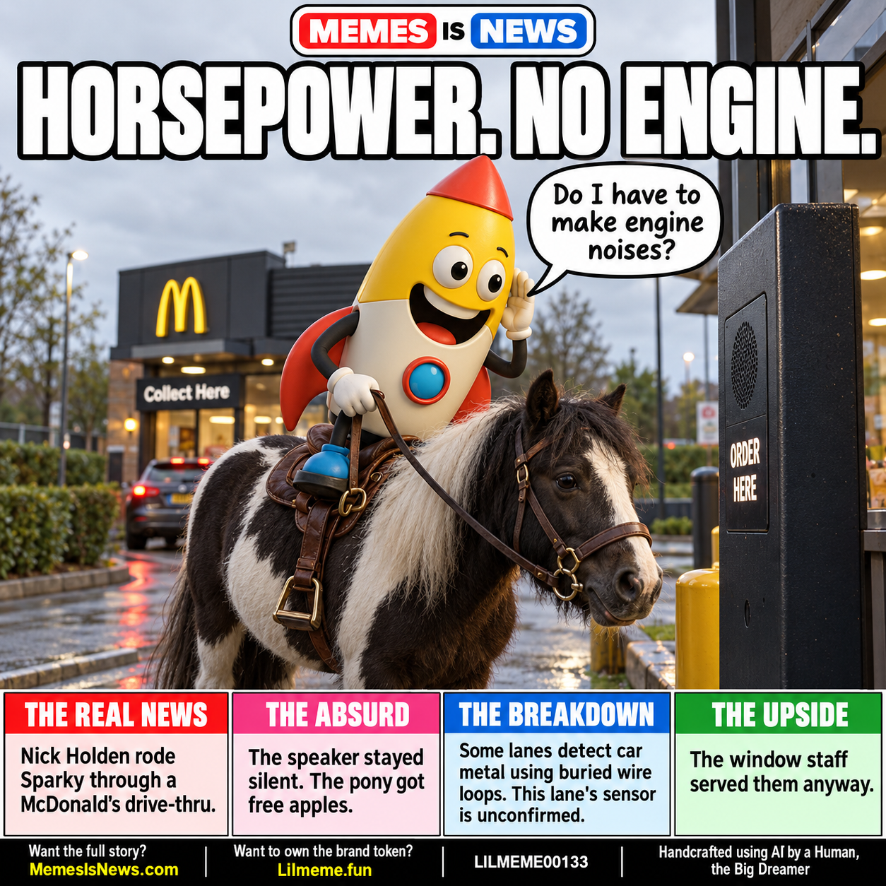 HORSEPOWER. NO ENGINE.