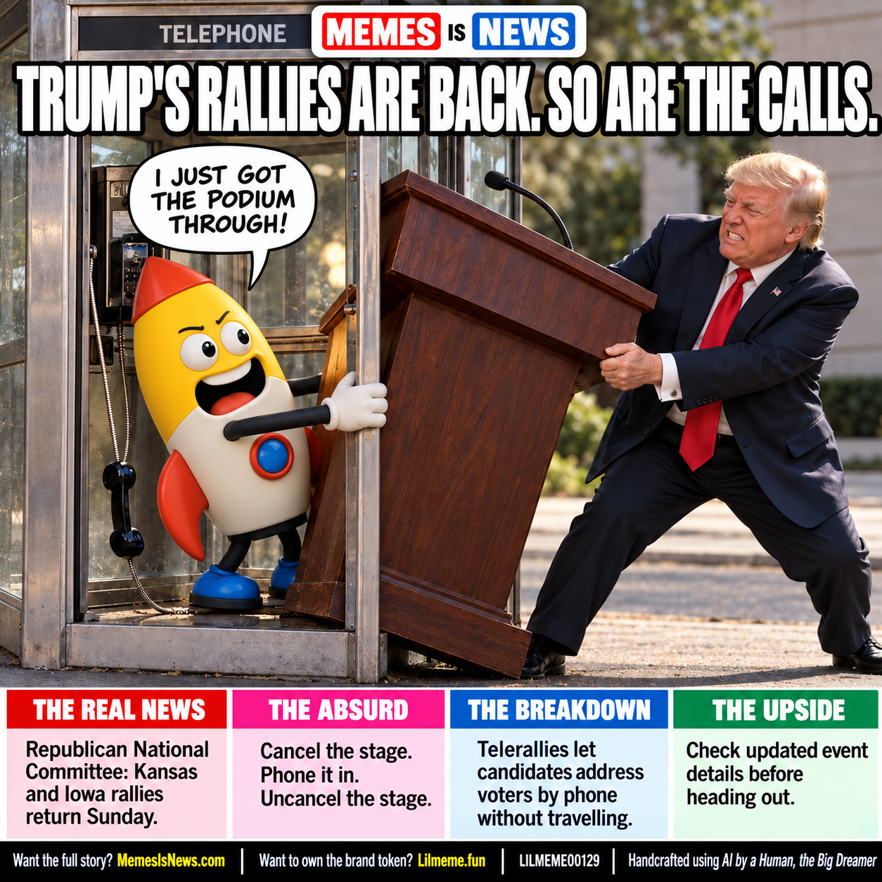 TRUMP'S RALLIES ARE BACK. SO ARE THE CALLS.