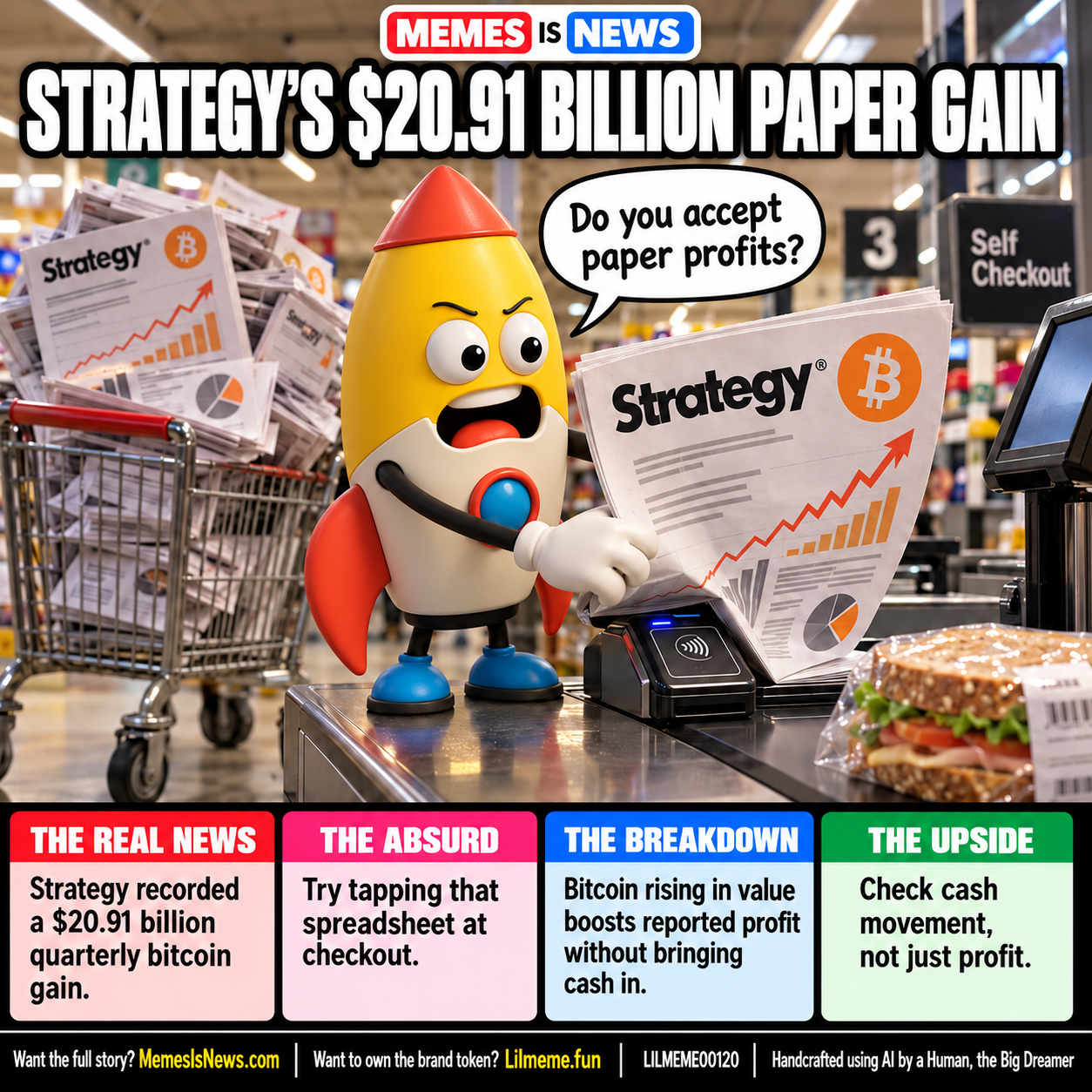 STRATEGY'S $20.91 BILLION PAPER GAIN