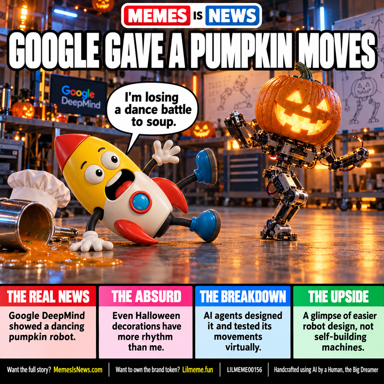 GOOGLE GAVE A PUMPKIN MOVES