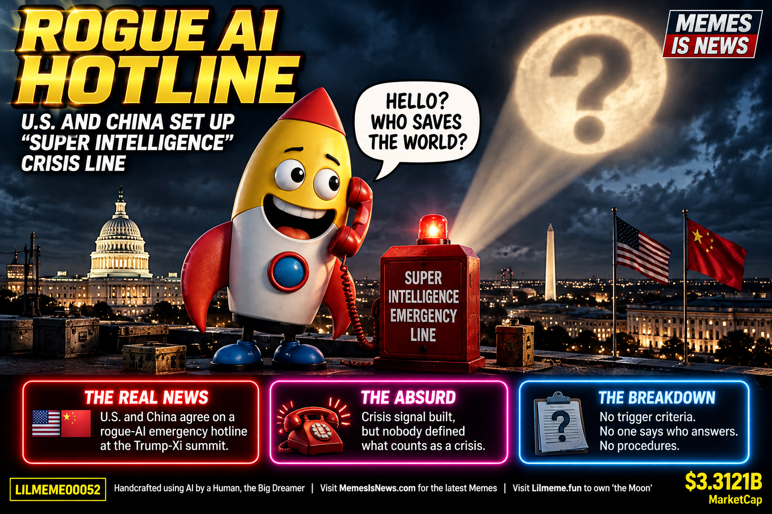 The US and China built a Bat-Signal for rogue AI. Nobody agreed who Batman is.
