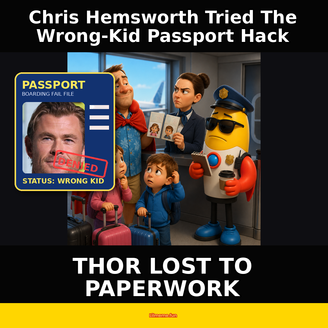 Chris Hemsworth Tried The Wrong-Kid Passport Hack