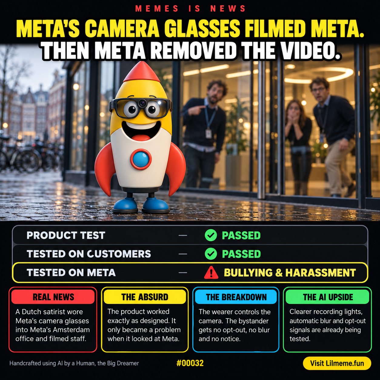 META'S CAMERA GLASSES FILMED META — THEN META REMOVED THE VIDEO